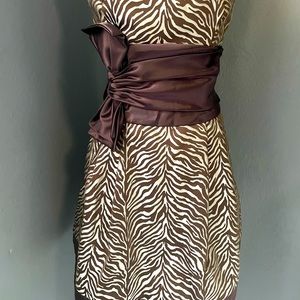 Strapless cocktail dress